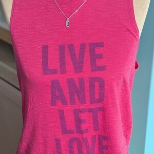 Cinq a Sept Live and Let Love Tee Tank Top Size Medium